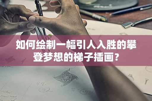 如何绘制一幅引人入胜的攀登梦想的梯子插画？