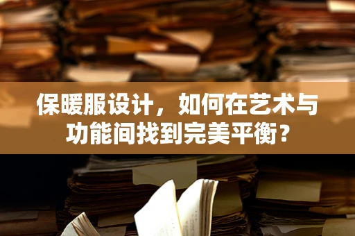 保暖服设计，如何在艺术与功能间找到完美平衡？