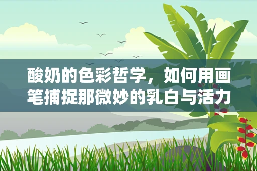 酸奶的色彩哲学，如何用画笔捕捉那微妙的乳白与活力橙？