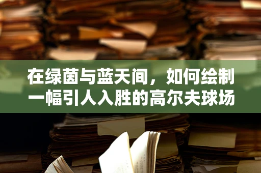 在绿茵与蓝天间，如何绘制一幅引人入胜的高尔夫球场插画？