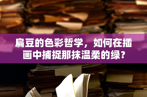 扁豆的色彩哲学，如何在插画中捕捉那抹温柔的绿？