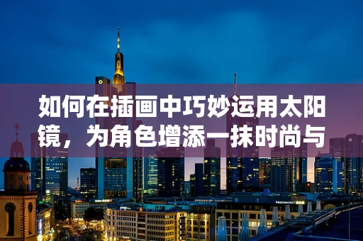 如何在插画中巧妙运用太阳镜，为角色增添一抹时尚与神秘？