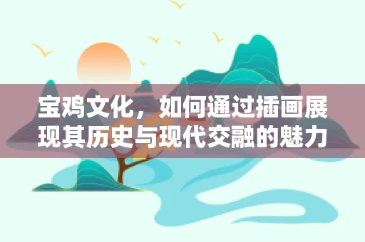 宝鸡文化，如何通过插画展现其历史与现代交融的魅力？