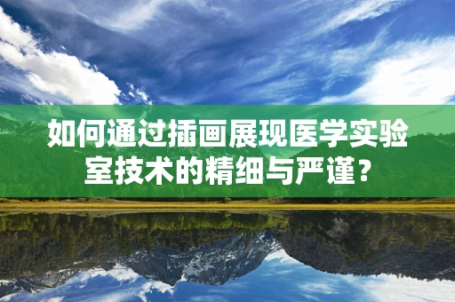 如何通过插画展现医学实验室技术的精细与严谨？