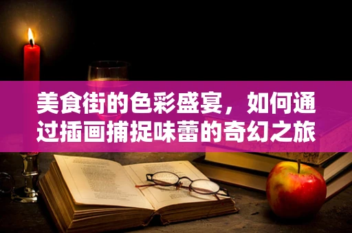 美食街的色彩盛宴，如何通过插画捕捉味蕾的奇幻之旅？