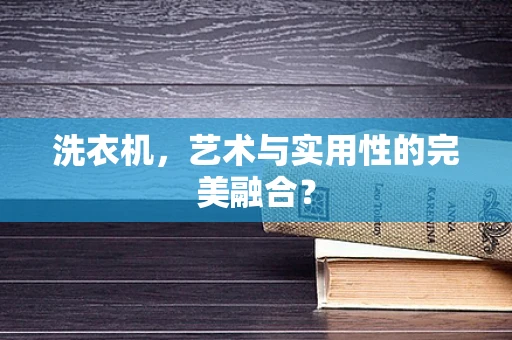 洗衣机，艺术与实用性的完美融合？